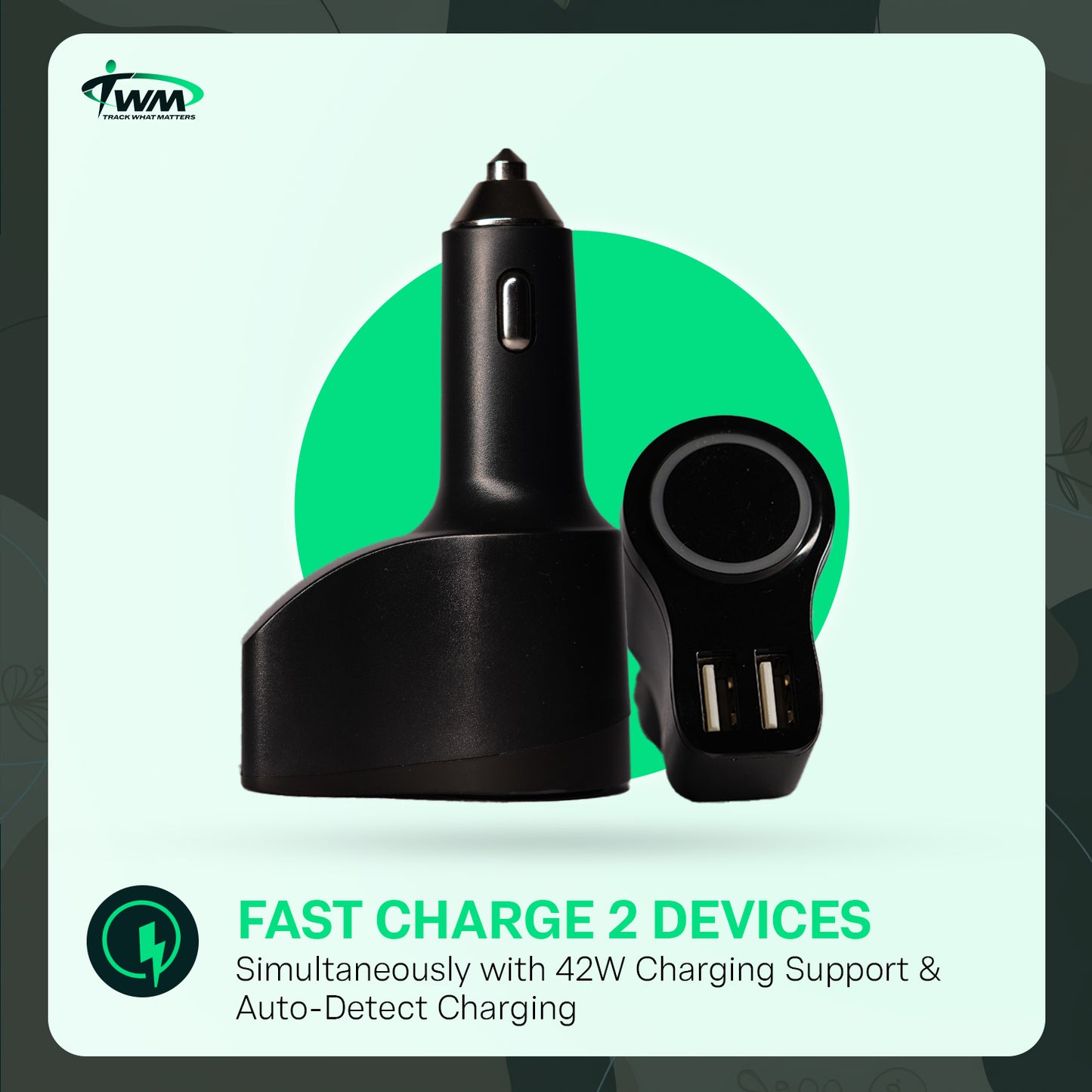 TWM Car Charger With GPS