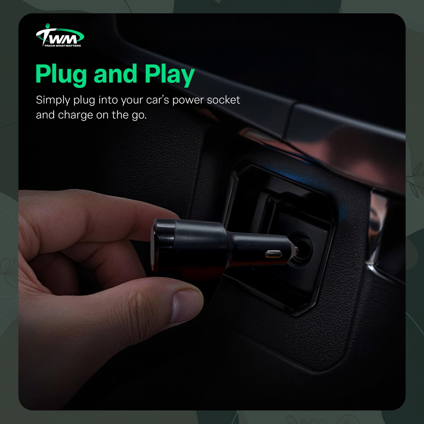 TWM Car Charger With GPS