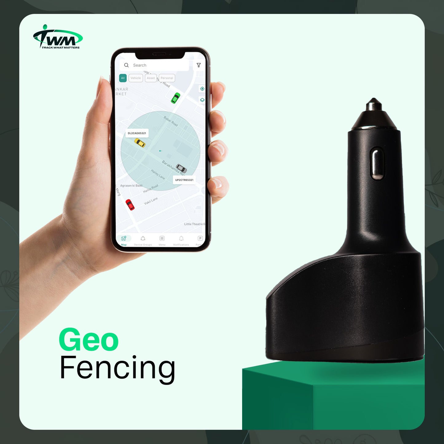 TWM Car Charger With GPS