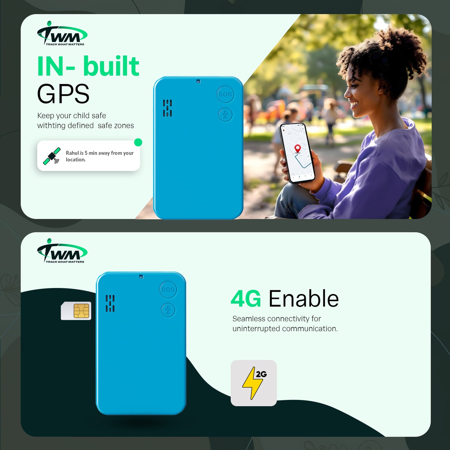 TWM 4G ID Card GPS Tracker