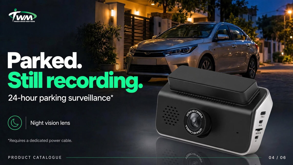 TWM A6 24-hour parking surveillance, with a dedicated power cable