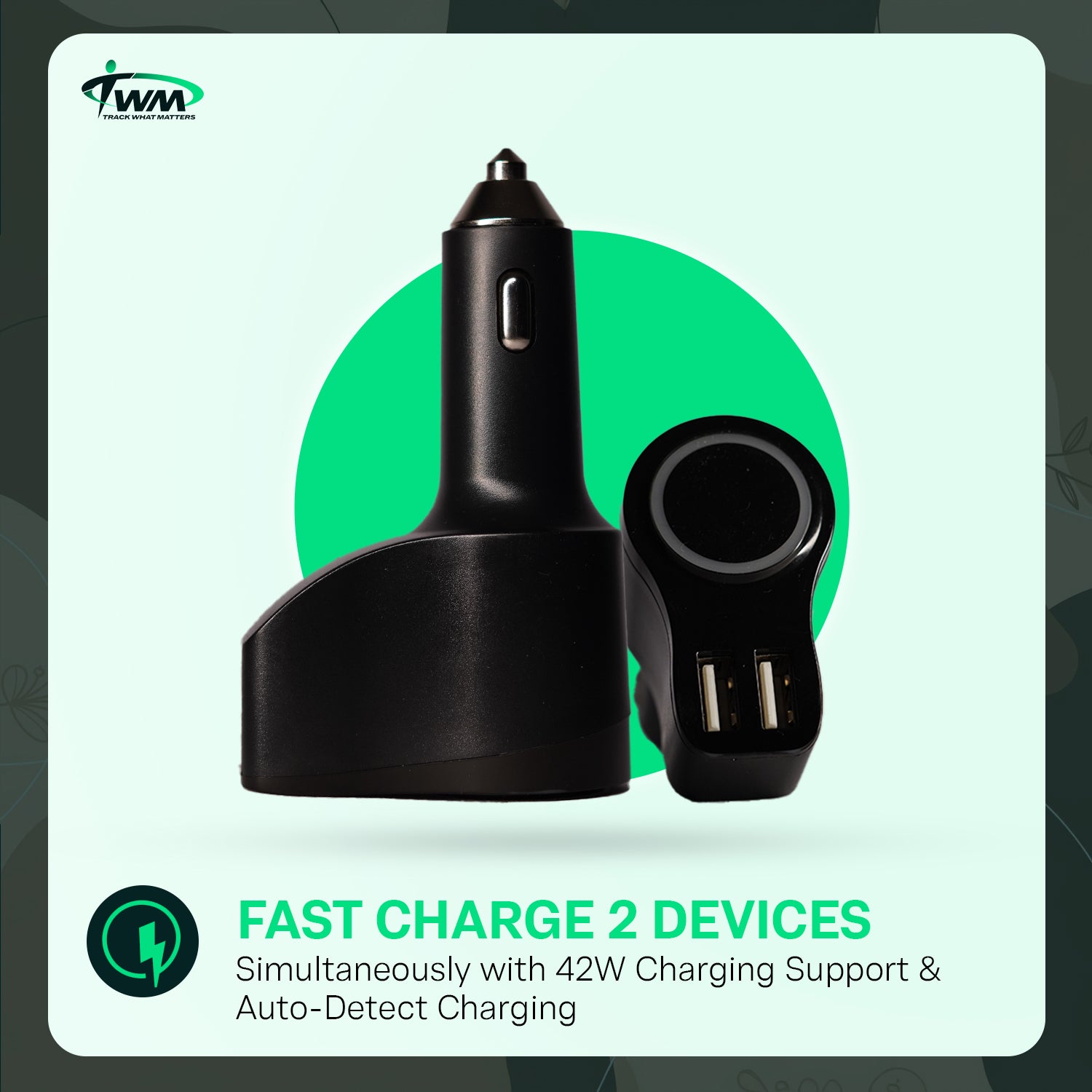TWM Car Charger With GPS