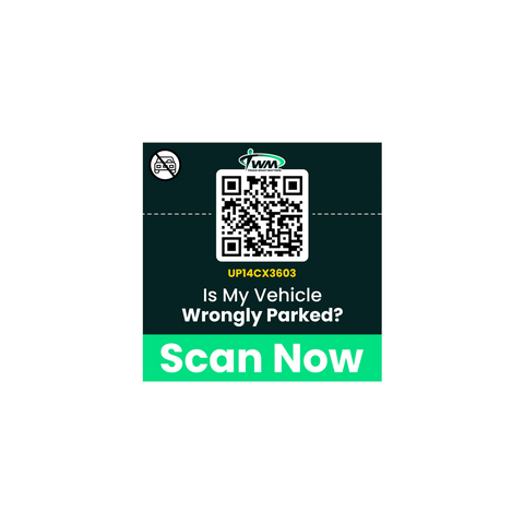 TWM Parking QR Code – QR contact sticker for car and bike