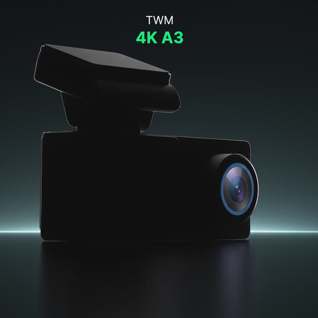 TWM A3 4K dash cam product video