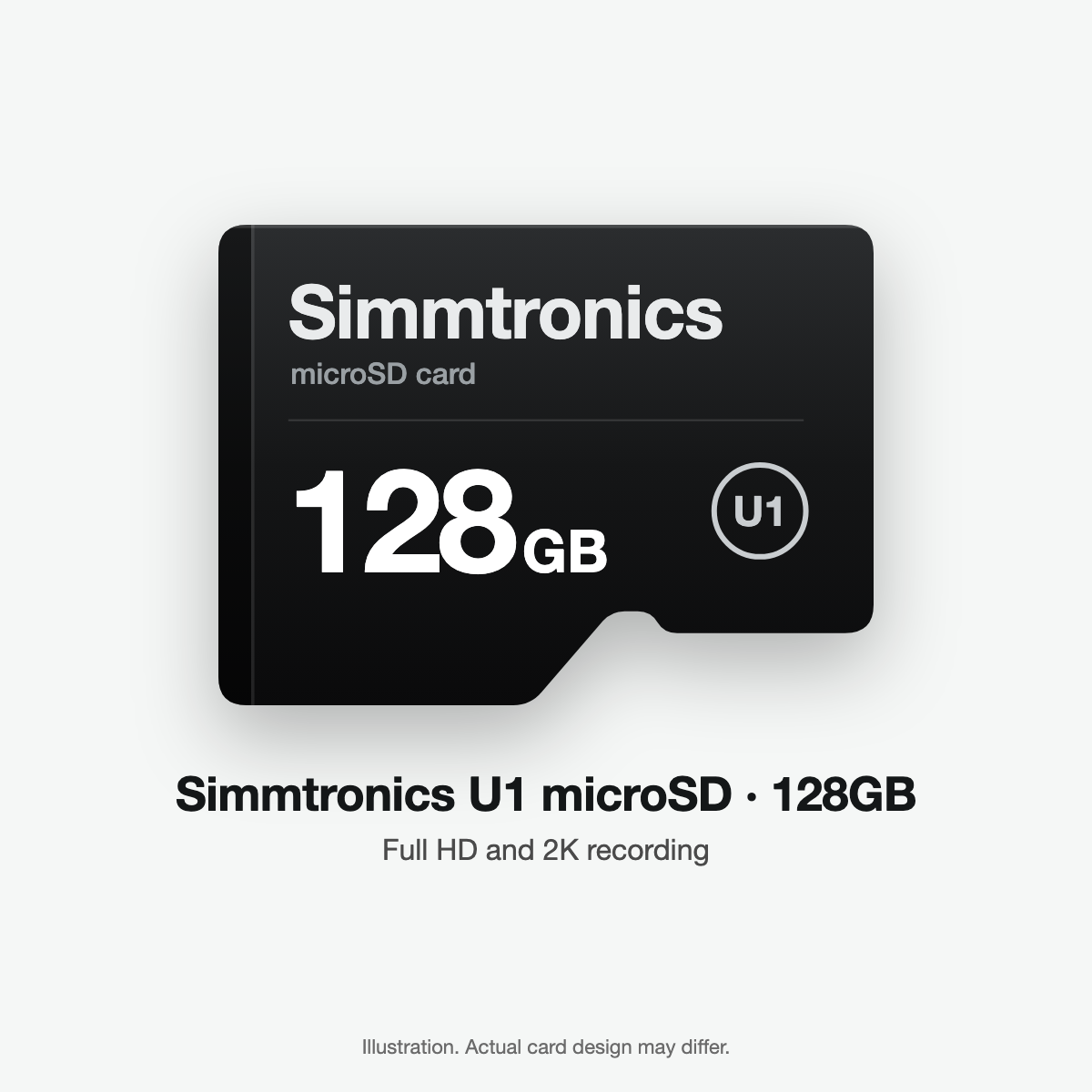 Simmtronics U1 microSD card 128GB (illustration)