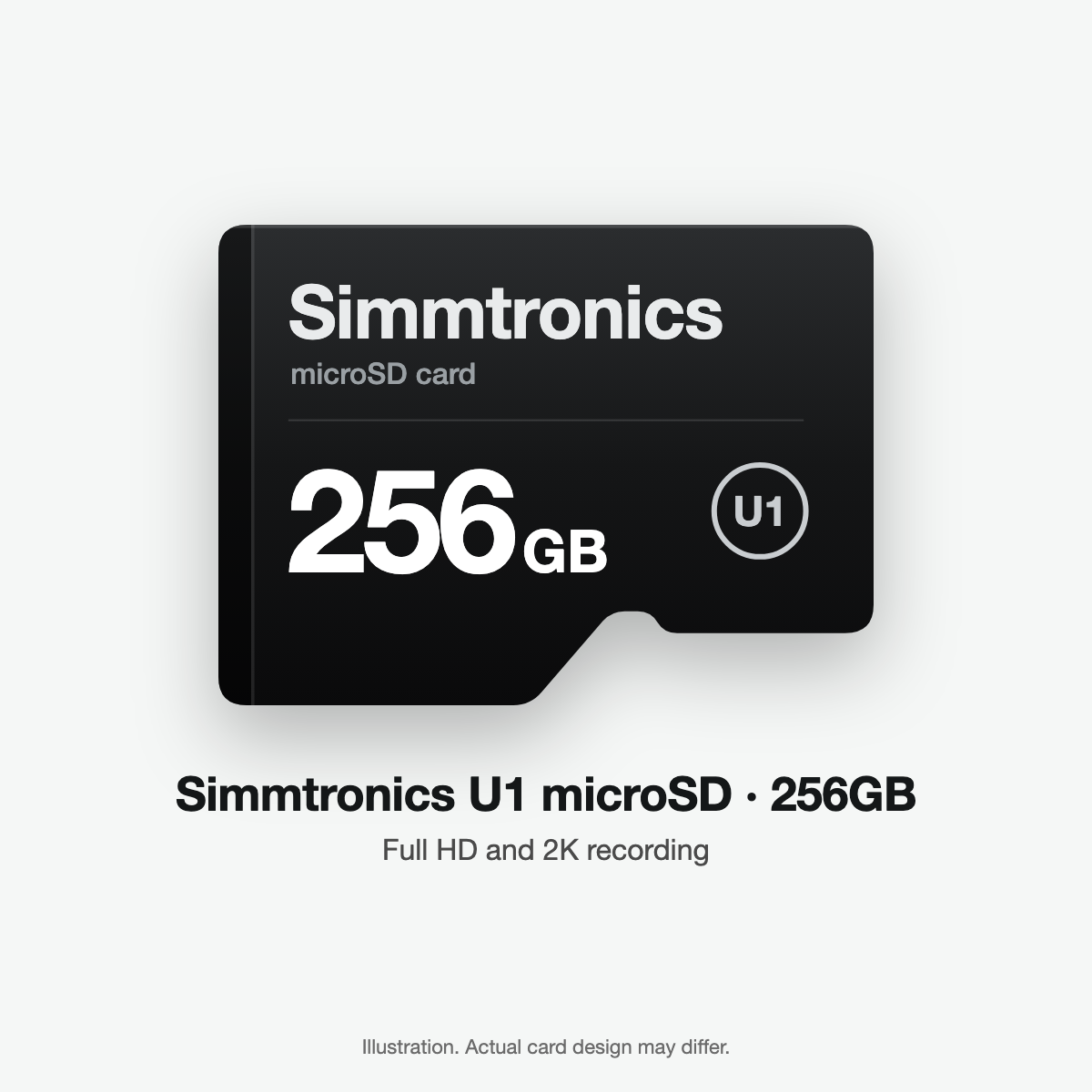 Simmtronics U1 microSD card 256GB (illustration)