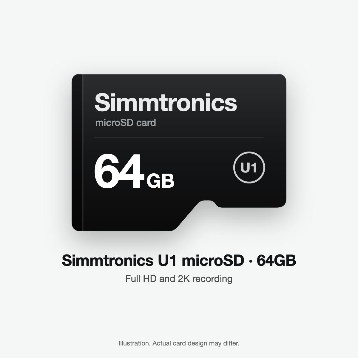 Simmtronics U1 microSD card 64GB (illustration)