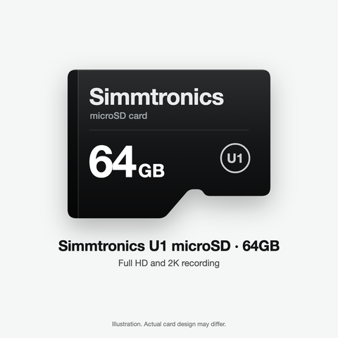 Simmtronics U1 microSD card 64GB (illustration)