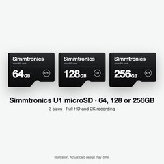 Simmtronics U1 microSD Card for Dash Cam