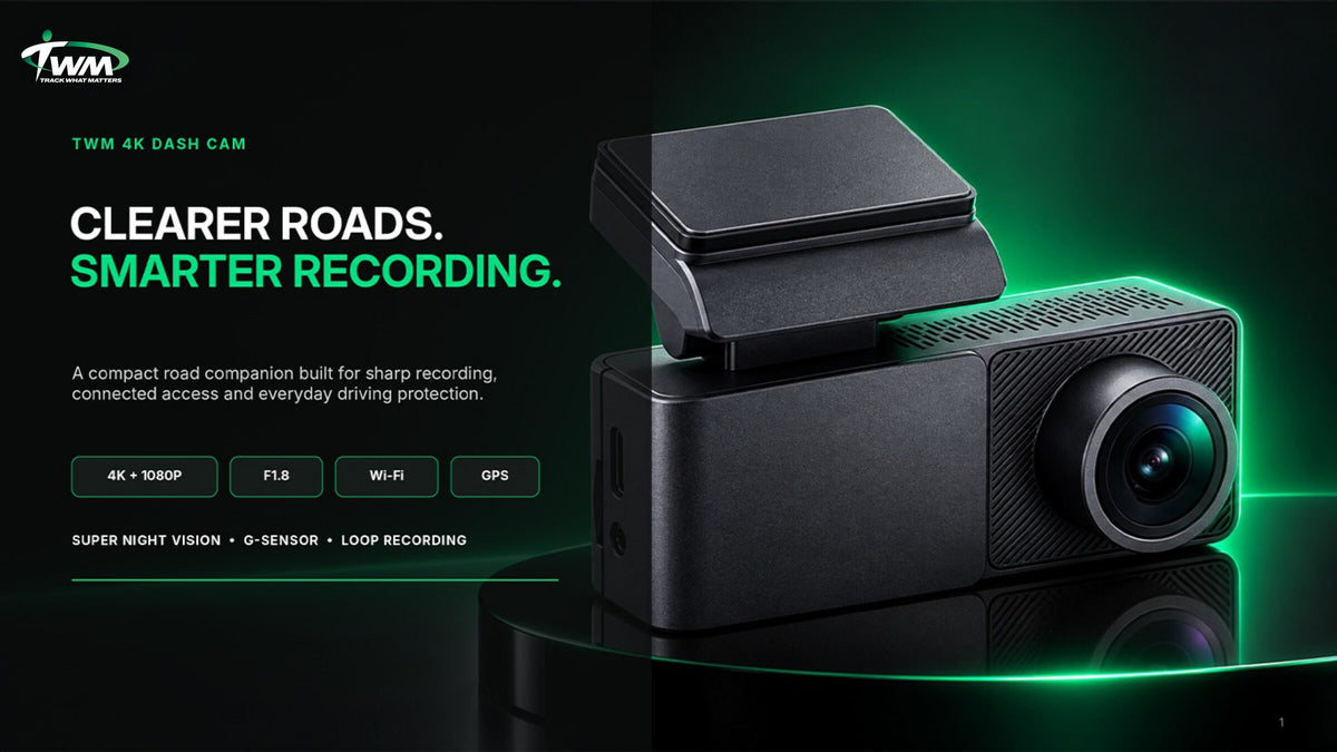 TWM A3 4K dash cam: 4K + 1080p, F1.8 lens, Wi-Fi and GPS