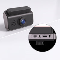 TWM A6 dash cam ports: USB-C, AV-in, microSD slot and AV