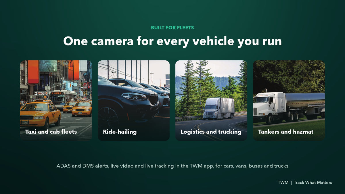 AI dash cam for taxi, ride-hailing, logistics and tanker fleets