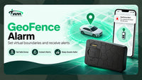 TWM G50 geofence alarm: set a safe zone and get an alert when the vehicle leaves it