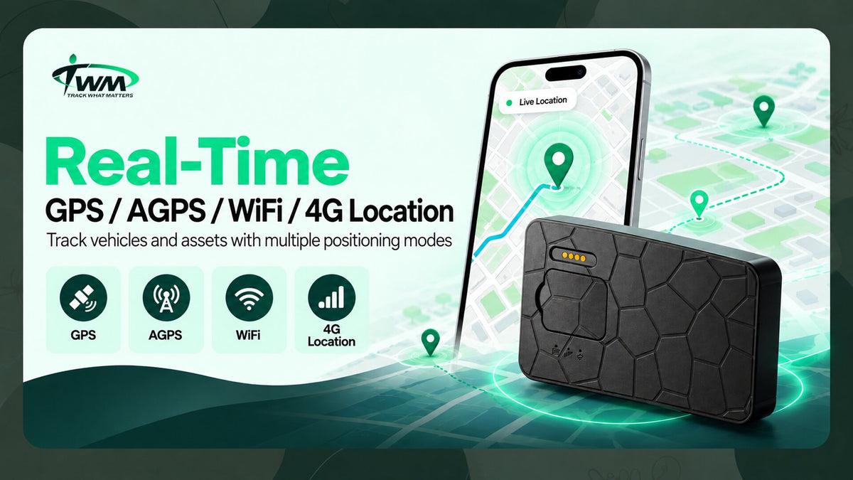 TWM G50 real-time location by GPS, AGPS, Wi-Fi and 4G in the TWM app
