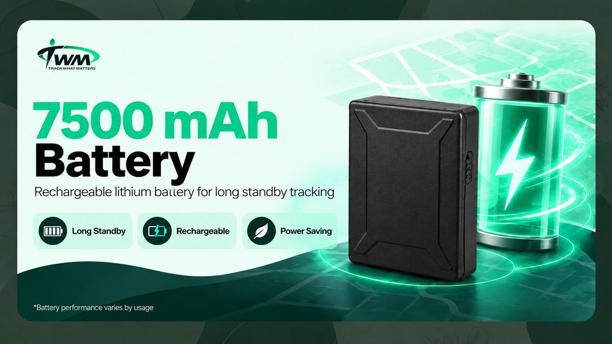 TWM S15 7,500 mAh rechargeable lithium battery for long standby