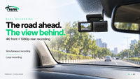 TWM S2 records the road ahead in 4K and the view behind in 1080p